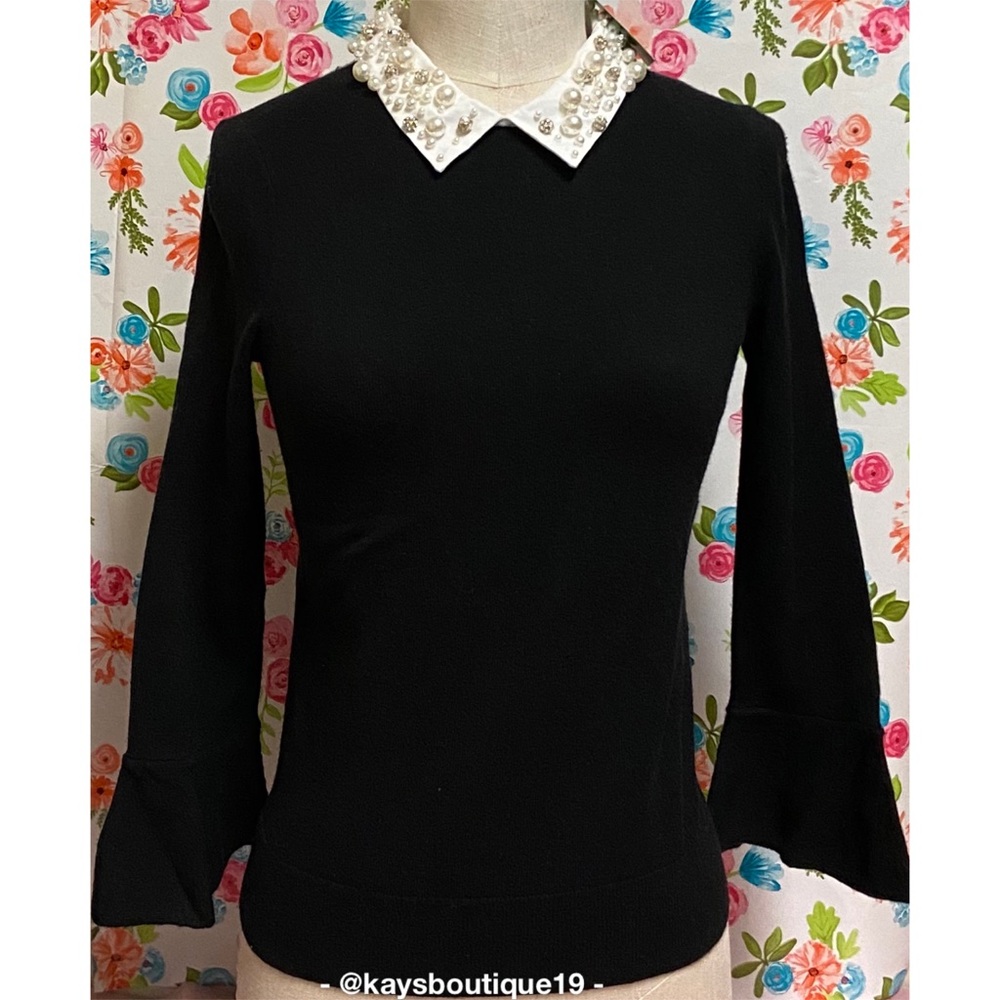 NWT kate spade Pearl Collar Sweater Size XXS - Picture 3 of 8
